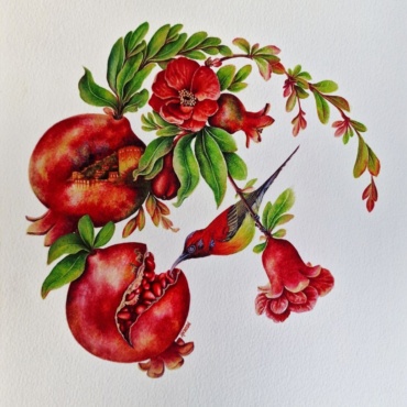 “Blossoming of the Pomegranate” from the series “Blossoming of Life in Alanya”